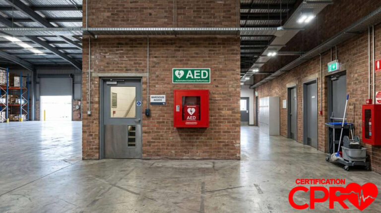 AED Emergency Equipment in Chicago Facility.