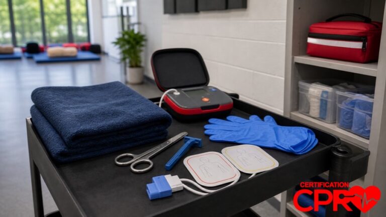 AED training supplies for special situations in CPR classes in Chicago.
